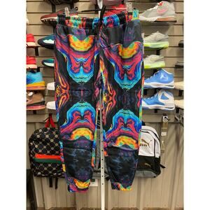 Fresh Prints of Bel-Air Joggers Psychedelic Multicolored Graphic Size Large NWT
